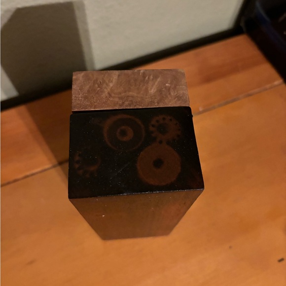 Custom Made Trinket Box Brown Mallee Burl And Australian Red Mallee Burl Wood - Picture 8 of 11